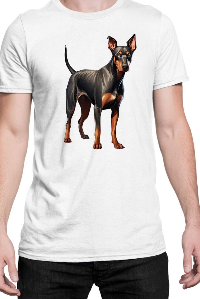 Herren T-Shirt Dogs Breeds English Bulldog Dog Breed 005, Man S / Weiß