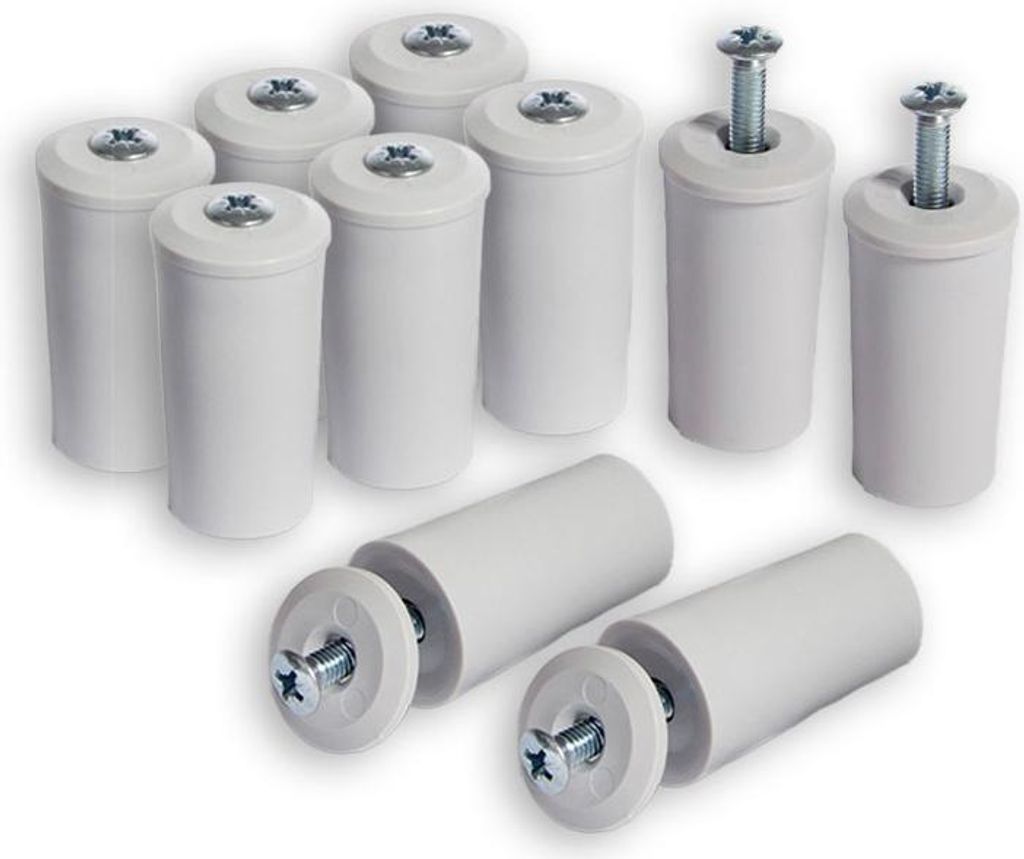 10 x INOVATEC Rollladen Anschlagstopper 40 mm grau