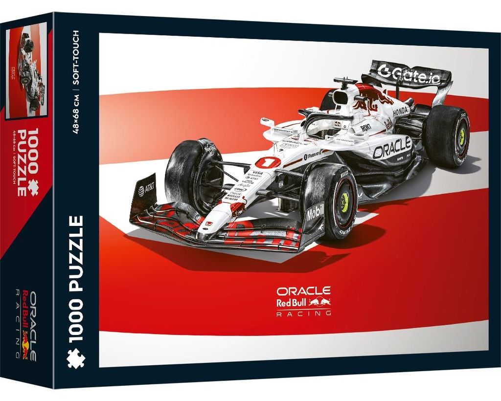 TREFL Puzzle Soft Touch: Autofahrer: Red Bull Racing - Der weiß e Bulle - Honda Livery 1000 dlks