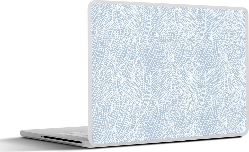 MuchoWow Laptop Aufkleber Sticker Cover Blätter - Muster - Winter 30x22 cm - Laptop-Sticker