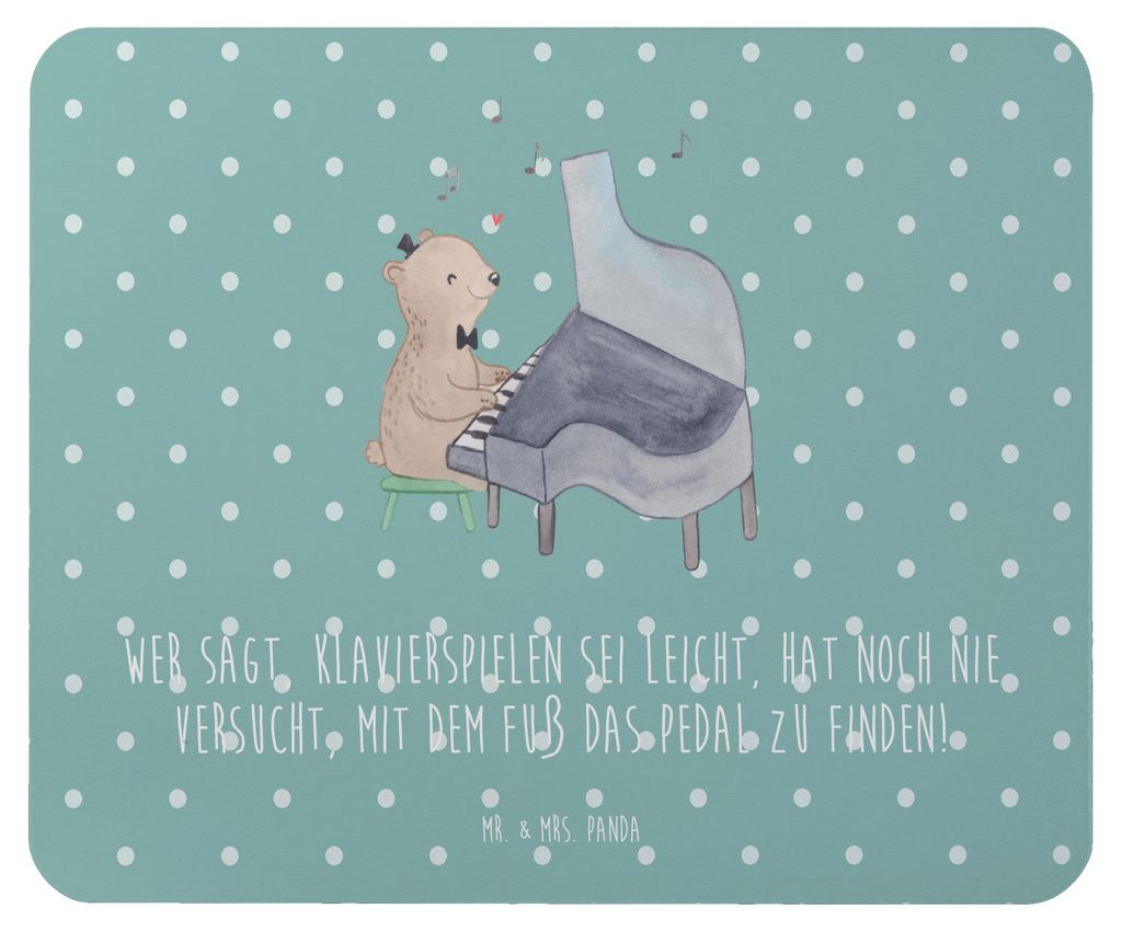 Mr. & Mrs. Panda Mousepad Klavier Herausforderung - Meeresbrise - Geschenk, Mouse Pad, Mauspad, Musikgeschenk, Lernen, pc, Konzert, Spielen, Instru...