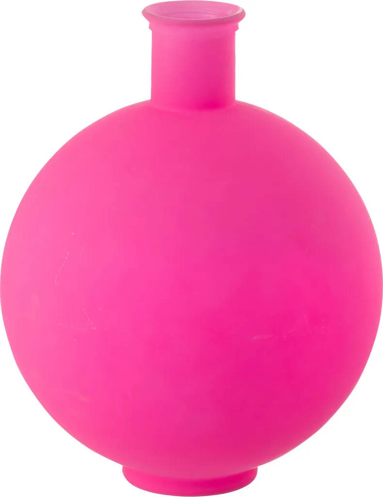 Vase Boule Rose Néon J-Line Large pour Centre de Table et Décor Salon