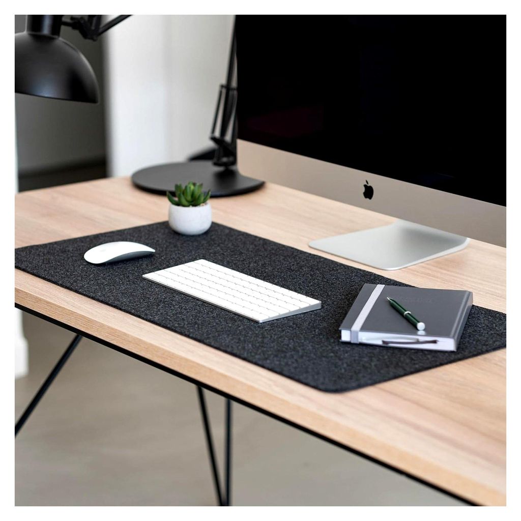 Schreibtischunterlage Filz 80x40cm - Germany - waschbare Schreibtisch Unterlagenmatte aus upcycling rPET Filz - Mauspad Groß - Schreibtisch Unter...