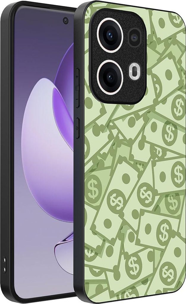 Smartphonica Telefon Fall geeignet für Oppo Reno 13 Pro mit Geld Impressum - TPU Backcover Fall mit Geld Design