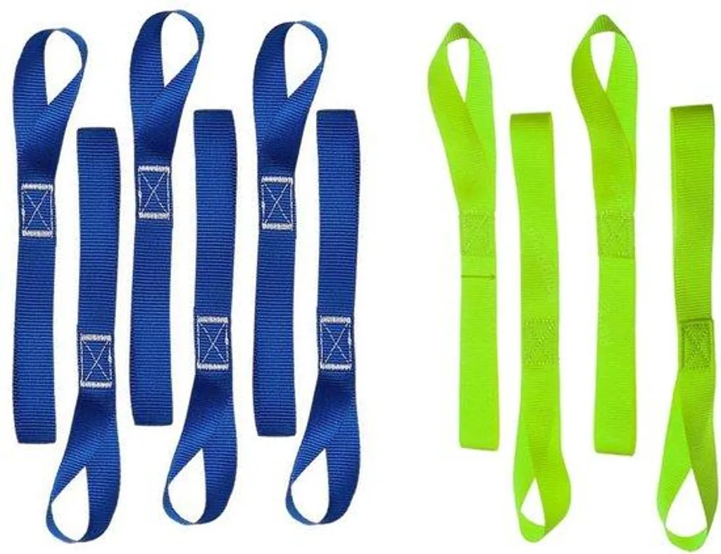 Sangles d'arrimage haute résistance 800kg en nylon lot de 8 pièces 40cm