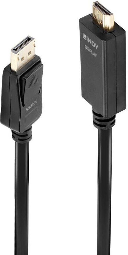 LINDY DisplayPort an HDMI Kabel 4K30(DP: passiv)0. 5m Zdjęcie produktu
