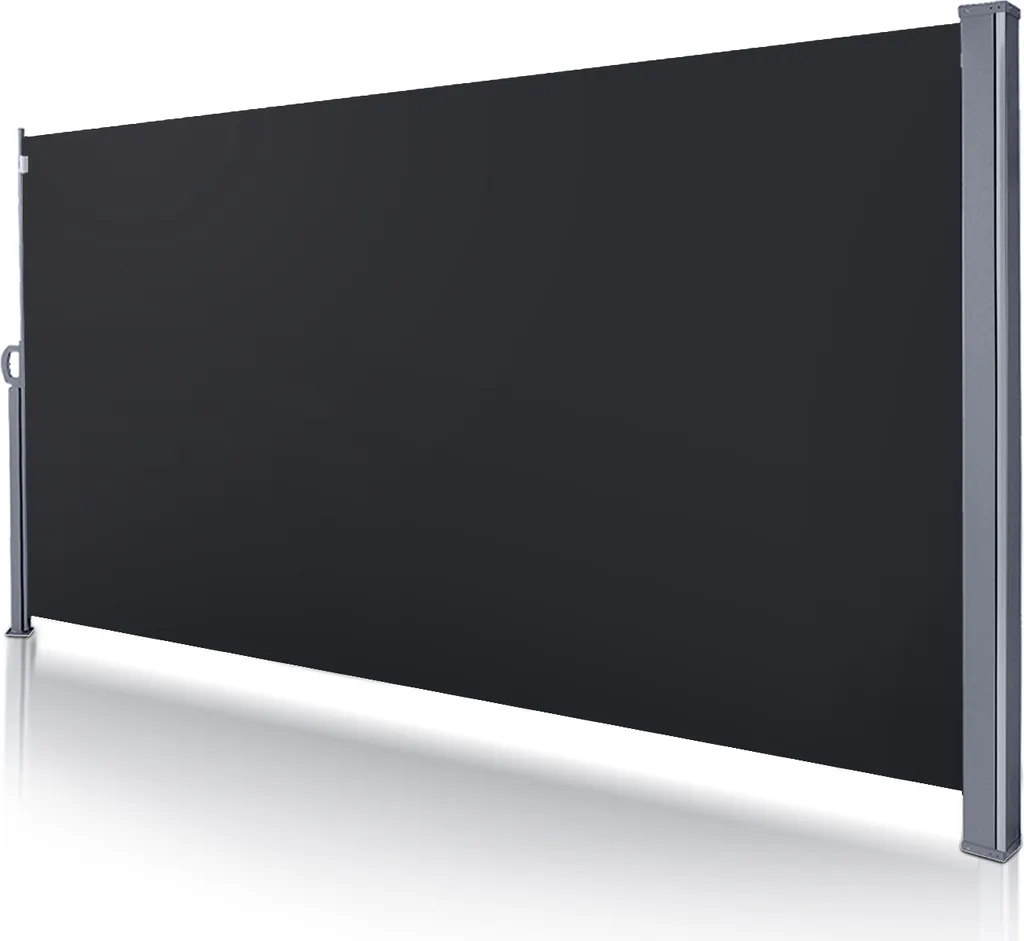Jayseuw tenda laterale 140x300cm schermo privacy estensibile opaco protezione solare tenda da sole balcone terrazza giardino laterale tenda a rullo frangivento nero