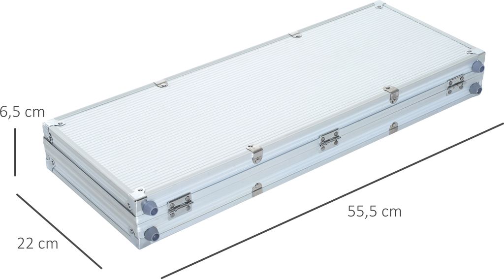 HOMCOM walizka do pokera zestaw do pokera 500 żetonów 2x Zdjęcie produktu 5