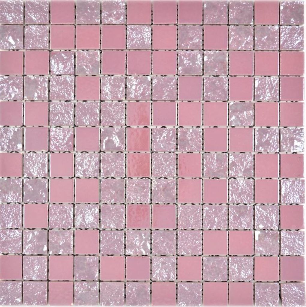 Keramik Mosaik Baku pink rose Mosaikfliese Wand Produktbild 
