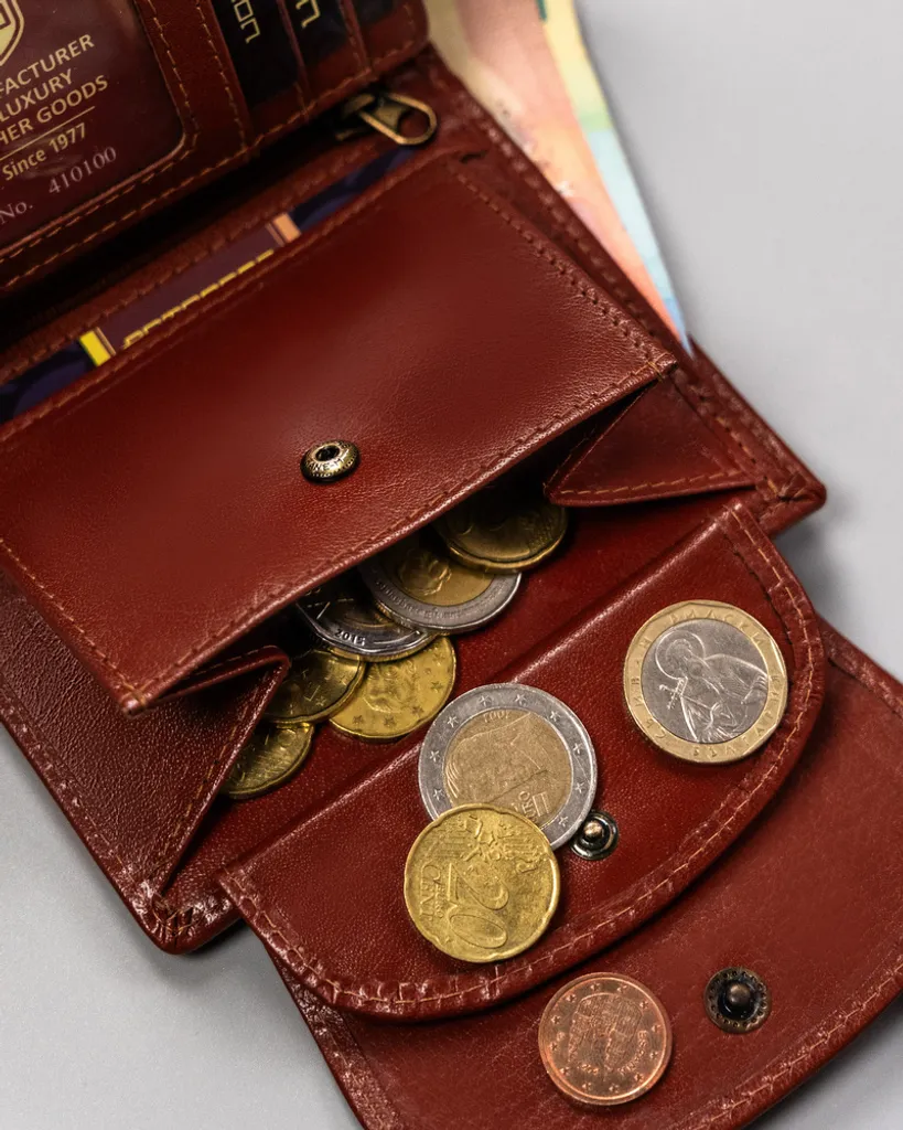 Portafoglio mini da uomo 7 carte Nero | Acciaio