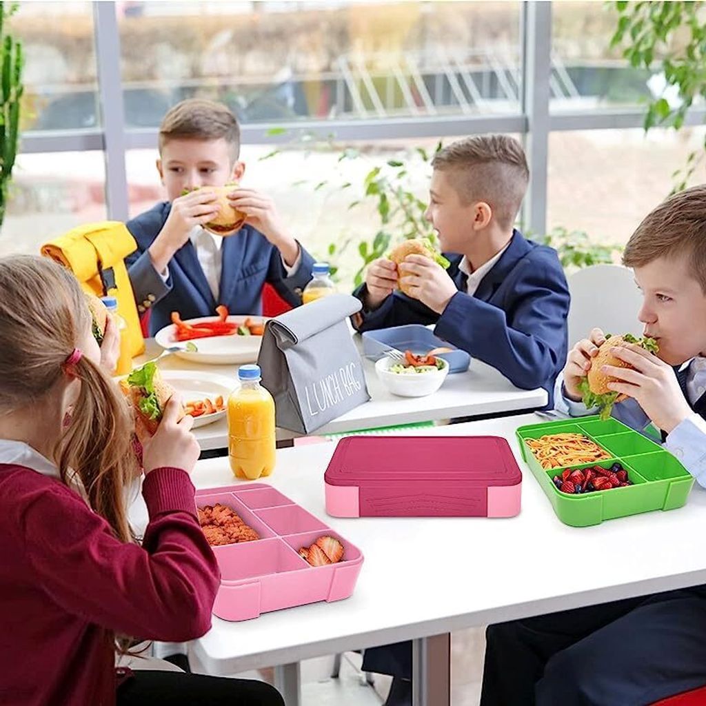 Brotdosen für Kinder mit Fächern, Auslaufsicher Lunchbox, Produktbild 6