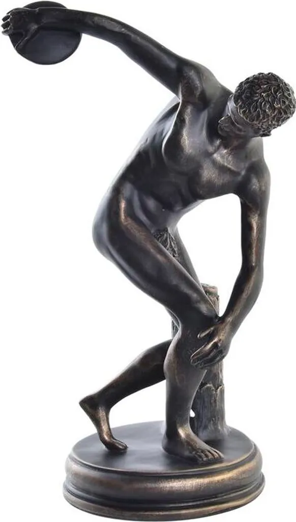 Statue Décorative Athlète en Cuivre - Sculpture Design pour Salon Chic