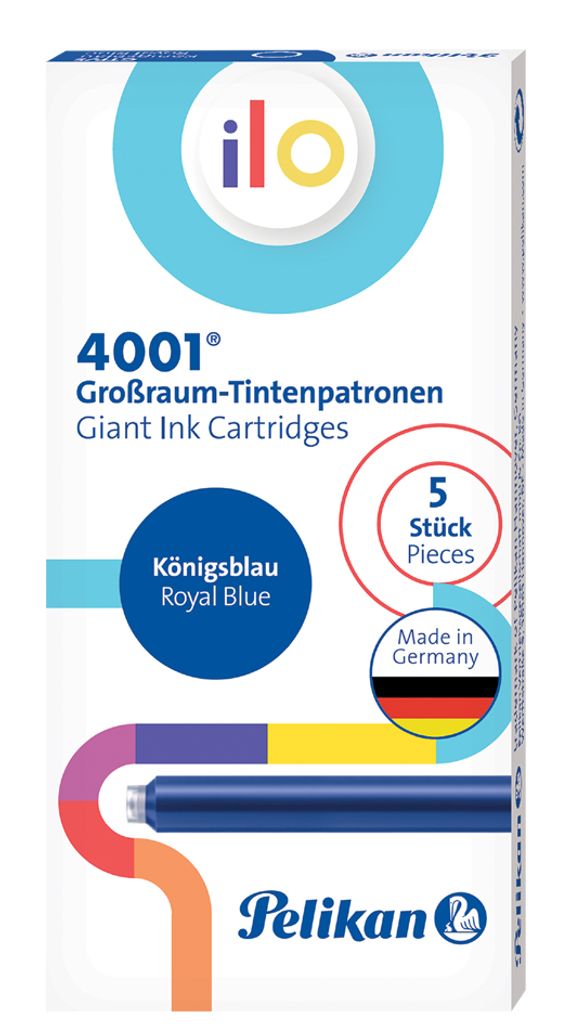 Pelikan Großraum-Tintenpatronen ilo 4001 GTP/5 königsblau