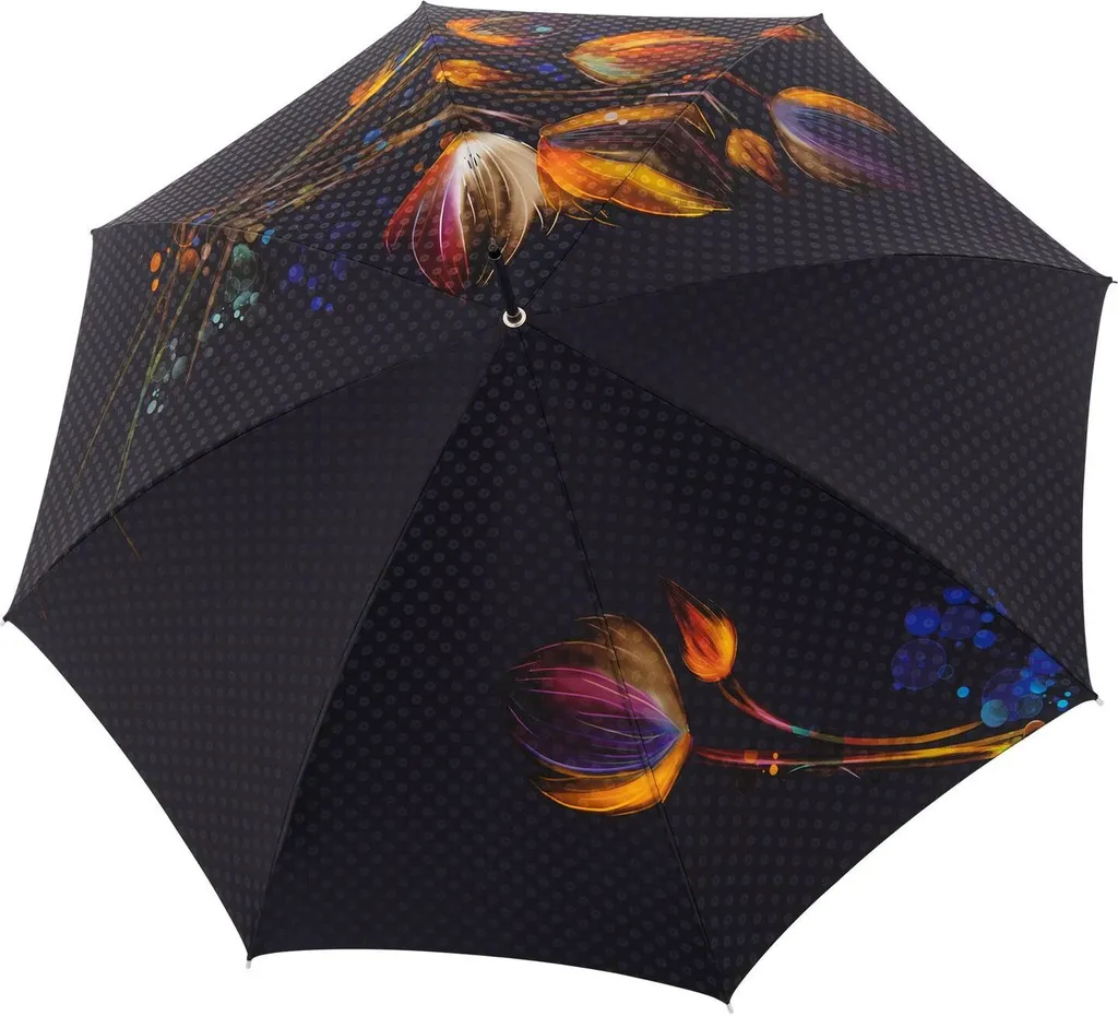 Parapluie Canne de Cérémonie Noir Idéal pour Sorties Chic sous la Pluie