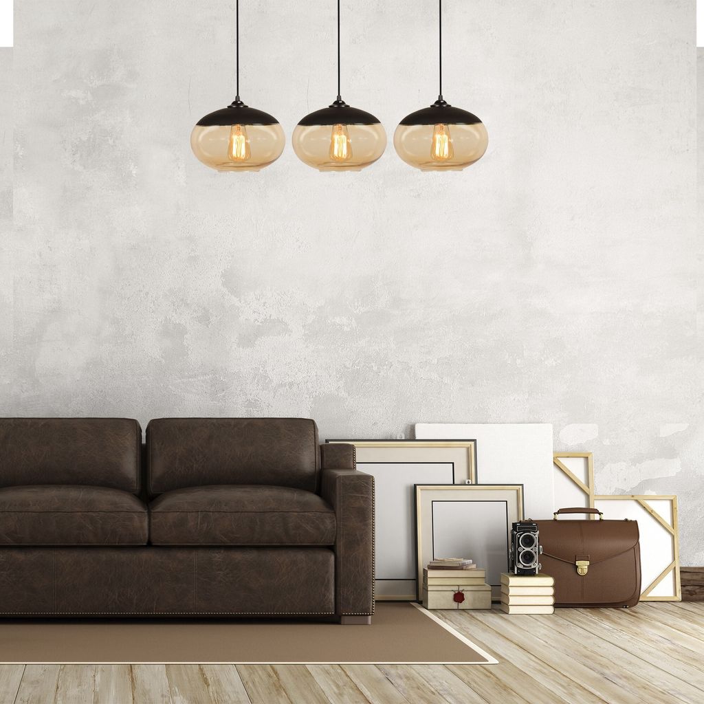 Opviq, Camini - MR - 871, Kronleuchter, Schwarz, Metall, 75 x 25 x 113 cm