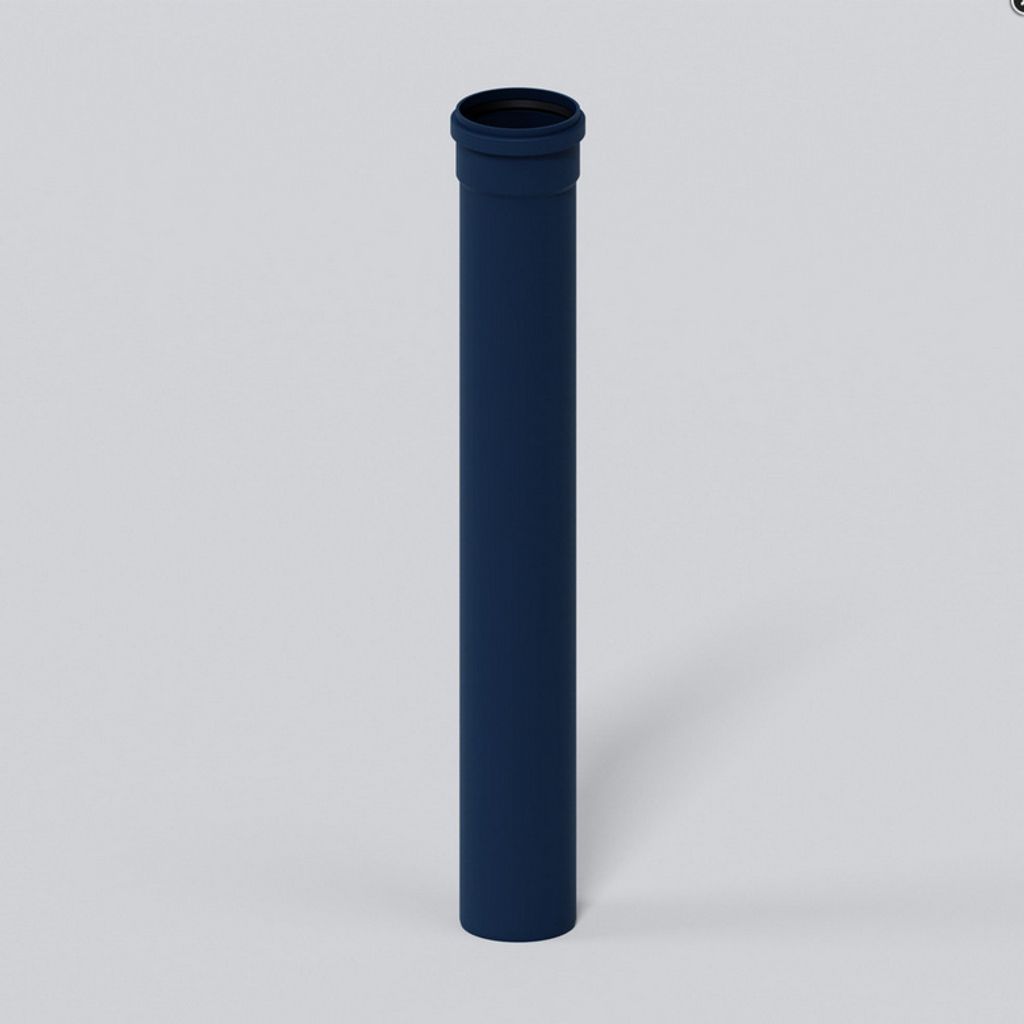 Poloplast Rohr, POLO-KAL NG, DN110, 110x750mm, PP-MD, blau, Produktbild 