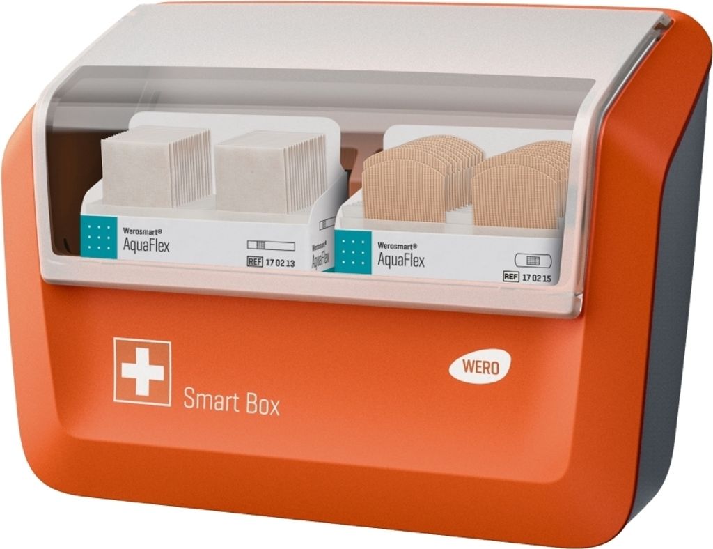 WERO Smart Box Pflasterspender gefüllt mit AquaFlex Pflaster