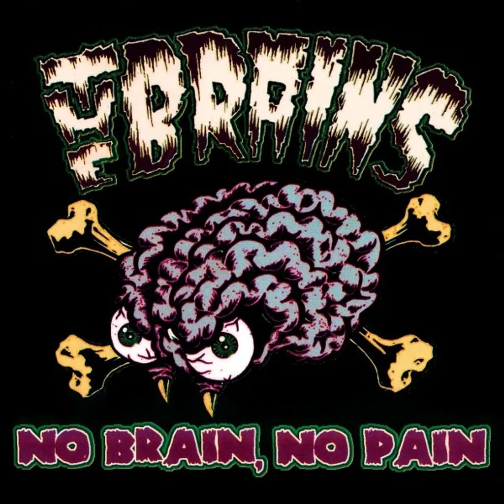Vinyle Psychobilly The Brains No Brain No Pain Splatter Edition Limitée