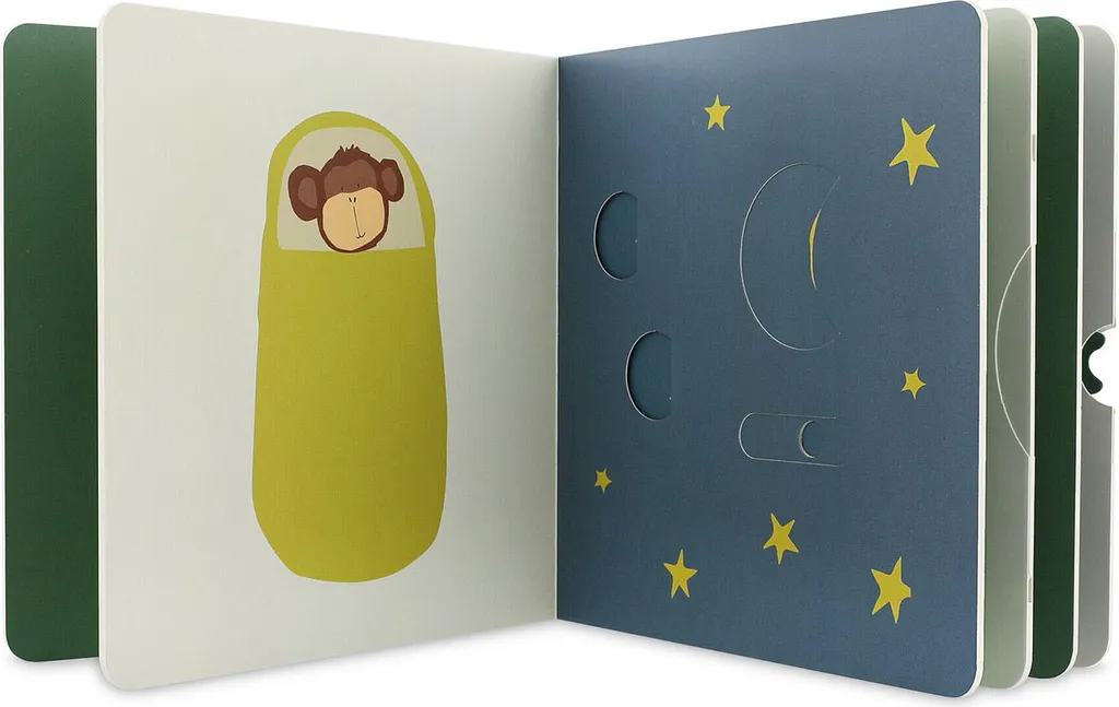 Libro con Meccanismi Trixie 12m+ | Cartone FSC e Inchiostri Soia