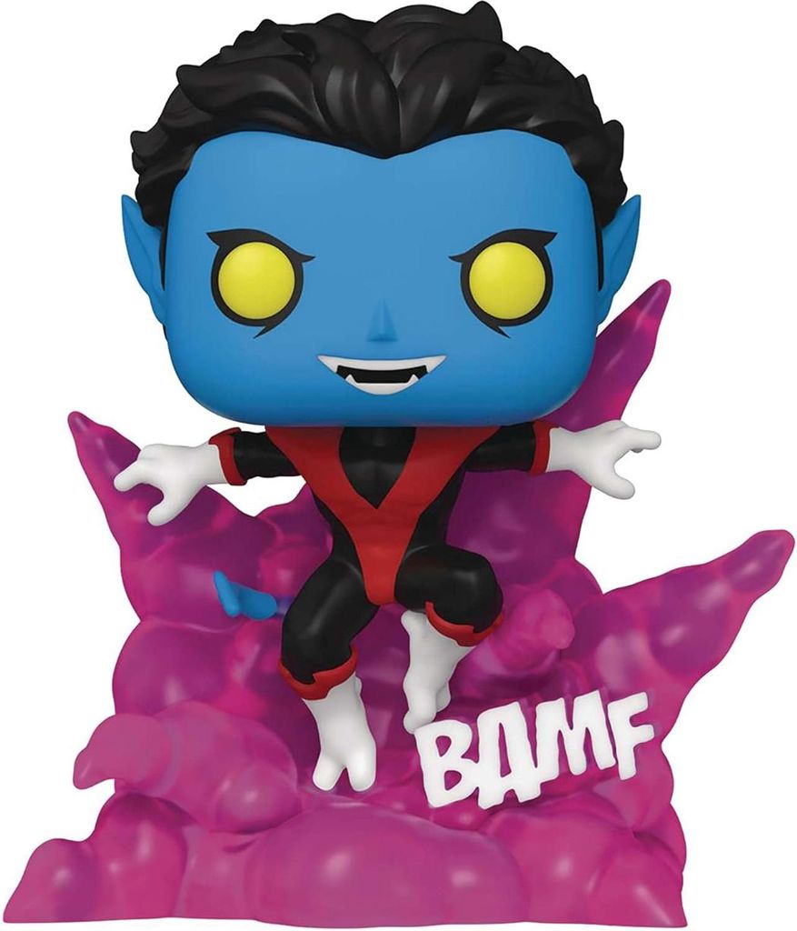 Funko Pop! Deluxe: X-Men Nightcrawler (Teleporting) glows in the dark