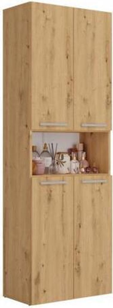 Badschrank mit Wäschekorb ATSO 3 – Artisan-Eiche Produktbild 