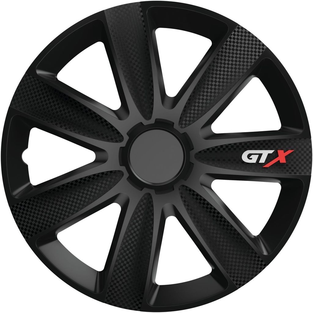 VERSACO | Radkappen Radzierblenden GTX carbon Schwarz 14" Produktbild 