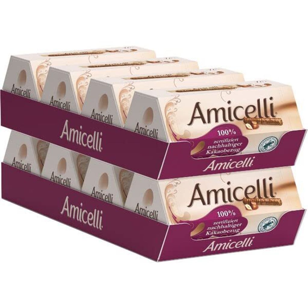 Amicelli Haselnuss Waffelröllchen, 8er Pack (8 x 200g) Produktbild 