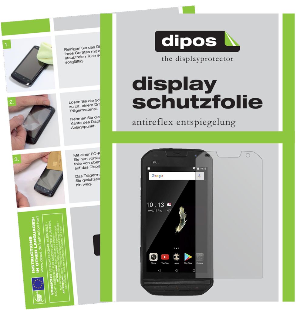 2x Schutzfolie für Doogee S30 matt Displayschutzfolie Folie Display Schutz dipos
