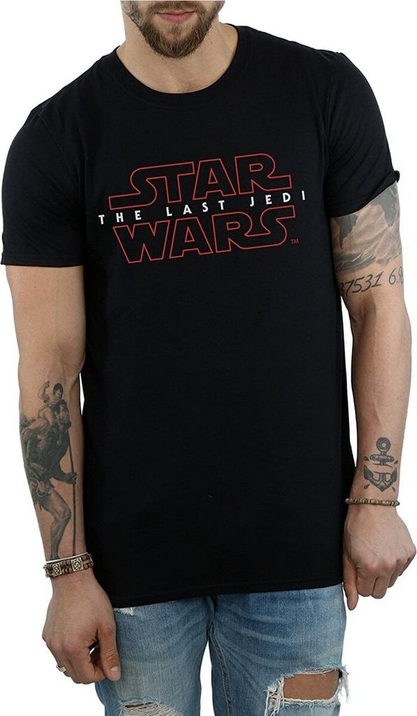 Star Wars: The Last Jedi - T-Shirt für Herren BI1036 (L) (Schwarz)