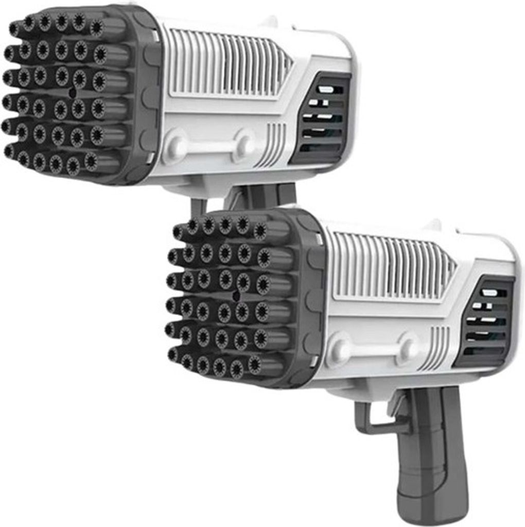 lot de 2 pistolets à bulles 69 trous avec lumières LED Image du produit 