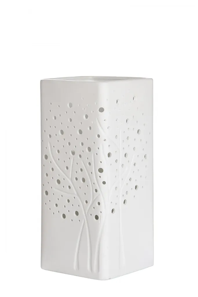 Lampe Gilde porcelaine blanche 27cm - Solution éclairage anti-éblouissement