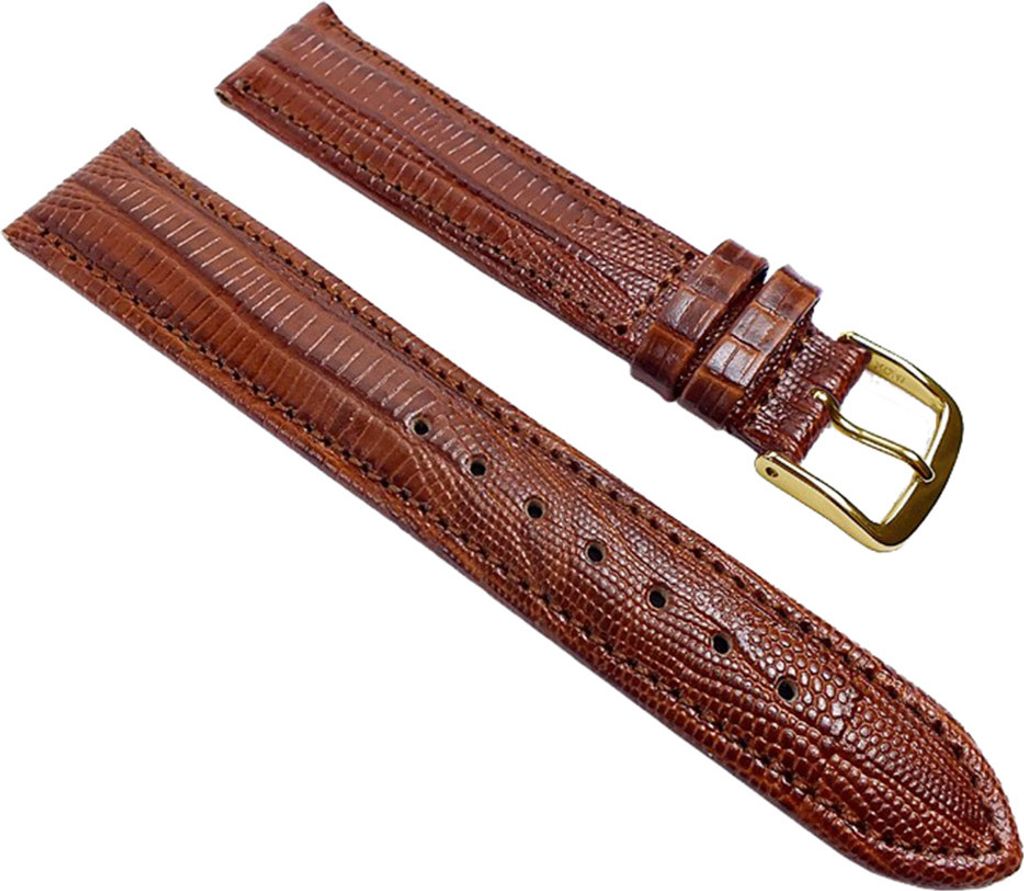 Teju-Print Ersatzband Uhrenarmband Kalbsleder Band Braun 22155G, Anstoß:12 mm