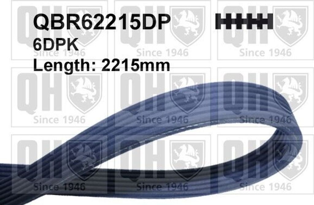 QUINTON HAZELL Keilrippenriemen 2215mm passend für MERCEDES-BENZ SPRINTER 3,5-t Kasten (906) QBR62215DP