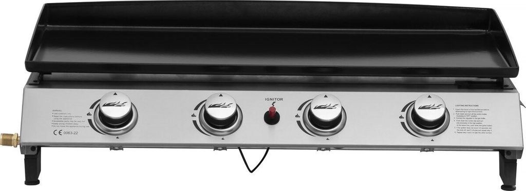 Plancha se 4 plynovými hořáky "Jolly" - 10 kW - šedá Obrázek produktu 