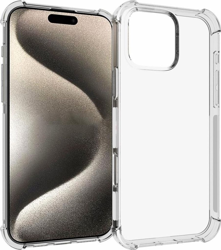 iPhone 16 Pro Max Hülle - Coverup TPU Back Cover mit AirBag Corners - Transparent