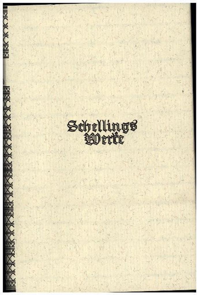 Schelling Werke 4. Hauptband: Schriften zur Philosophie der Freiheit (1804-1815)