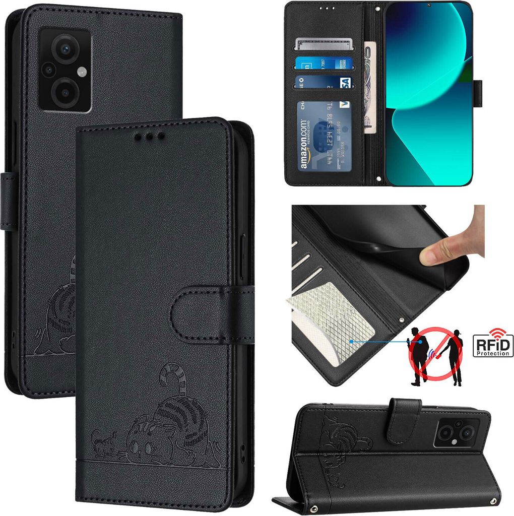 Leder Hülle für Xiaomi Poco M5 4G/Poco M4 5G /Redmi 10 Produktbild 