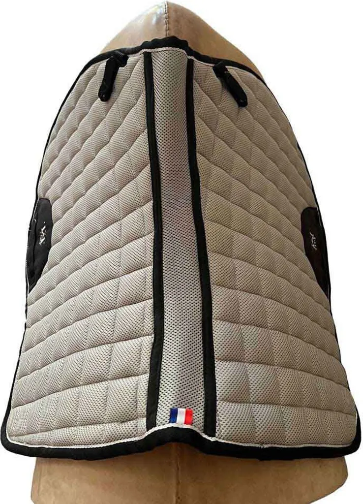 T.de.t Air Mesh Tapis de selle de saut Beige Full pour équitation