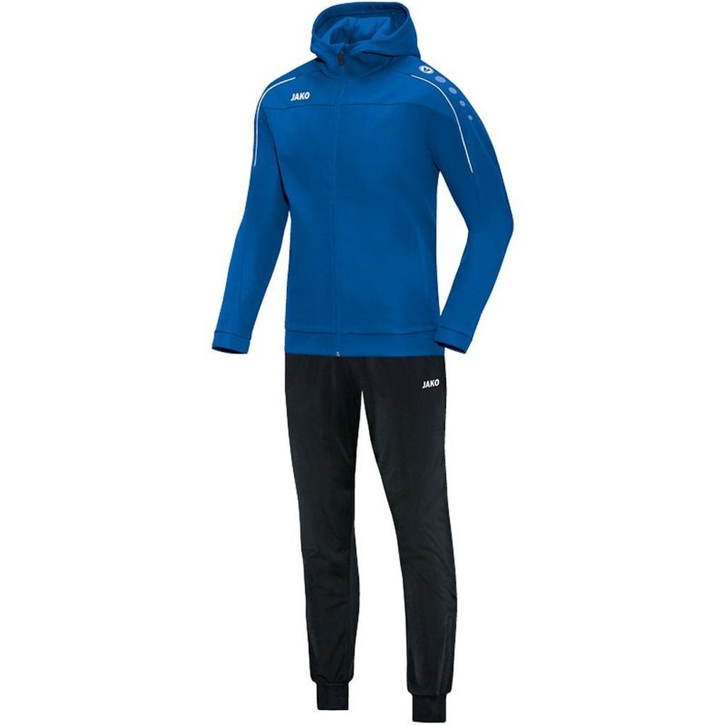 JAKO Damen Trainingsanzug Polyester Classico mit Kapuze, Farbe:royal, Größe:42
