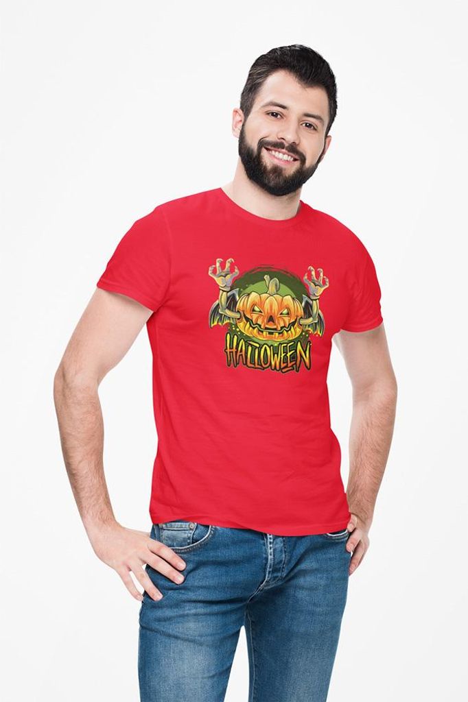D&B Uni Polo ST00256 Halloween Rot-Größe 5XL