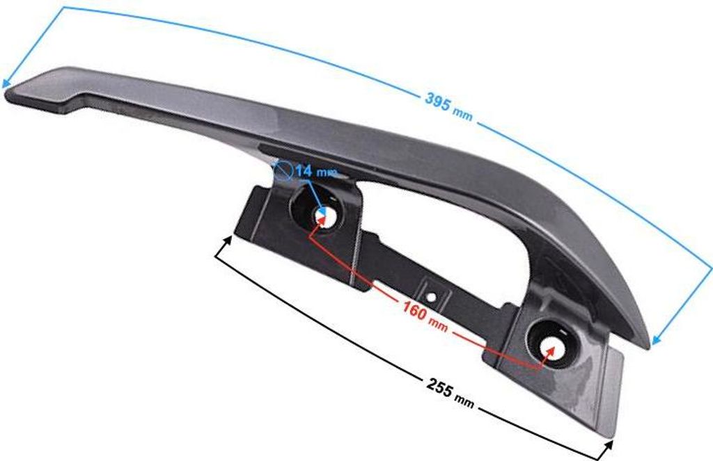 Halterung - Beifahrergriff links graphit für B-Max Scooter