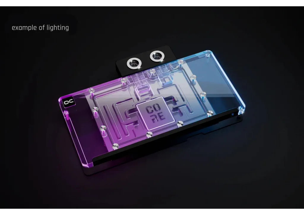 Waterblock transparent Alphacool Core RX 9070 XT Nitro+ avec finitions - 3