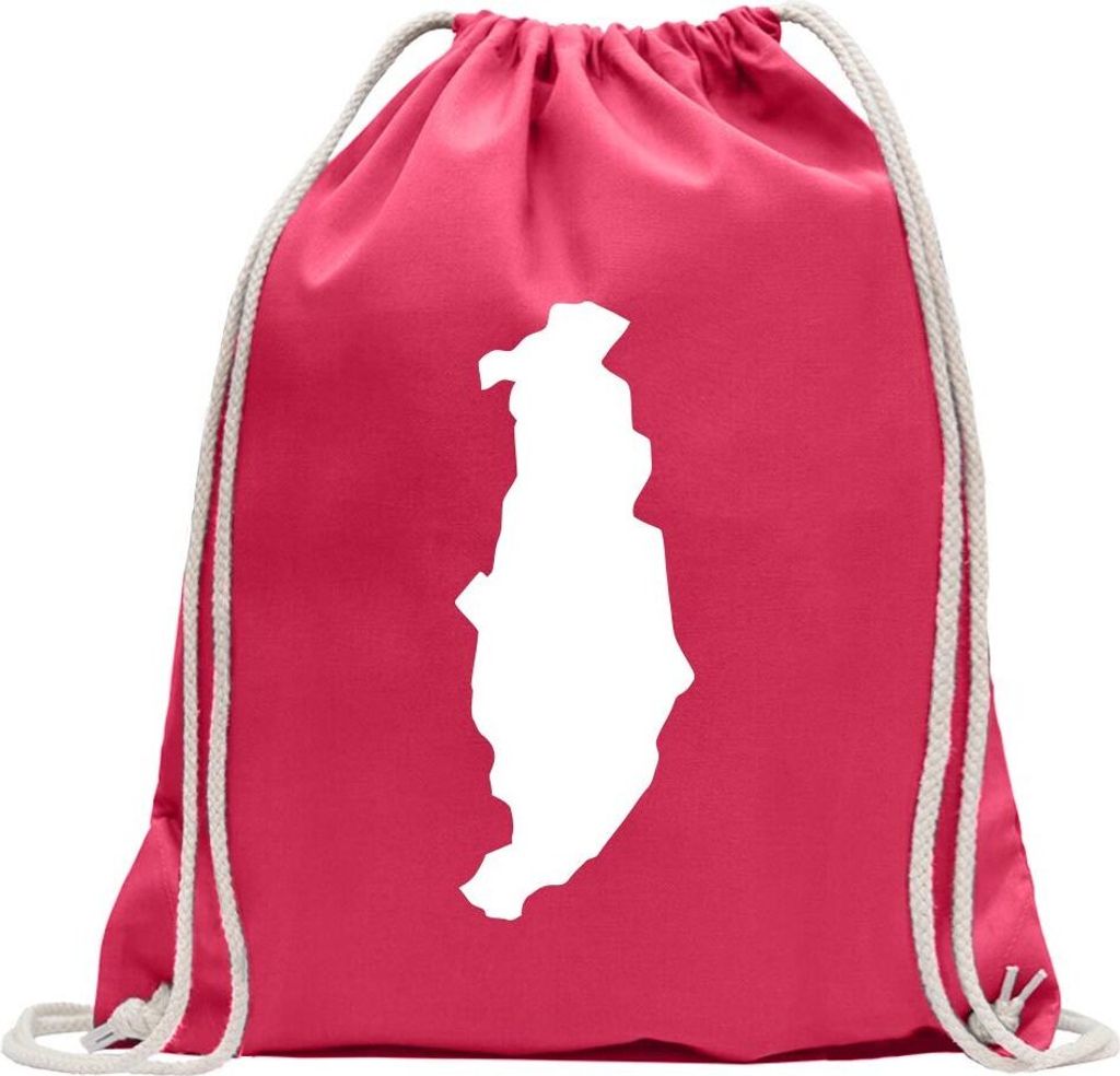 Kiwistar - Turnbeutel - pink - Golanhöhen - Ramat haGolan - Fun Rucksack Sport Beutel Gymsack Baumwolle mit Ziehgurt