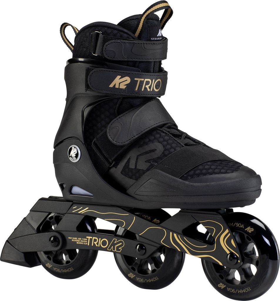 K2 Skates TRIO 110 Inline Skates Unisex schwarz - gold Größe EU: 44.5