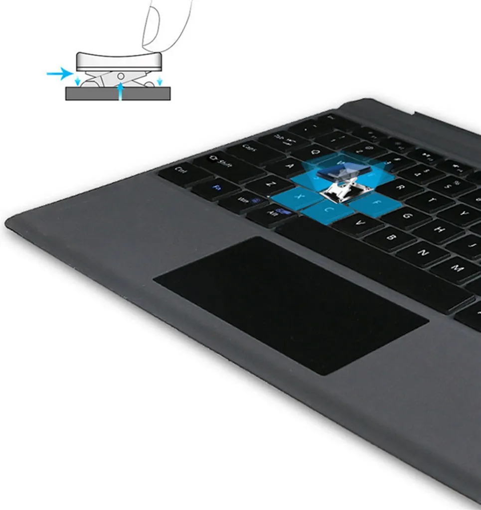 Clavier Bluetooth Microsoft Surface Pro 3/4/5/6 en Alliage d'Aluminium - 11