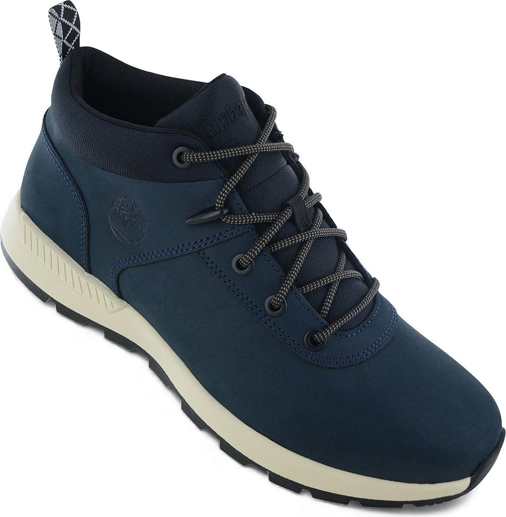 Timberland Sprint Basic Mid Sneaker - Herren Winter Schuhe Boots Leder Blau TB0A277E-W06 , EU 44.5 US 10.5