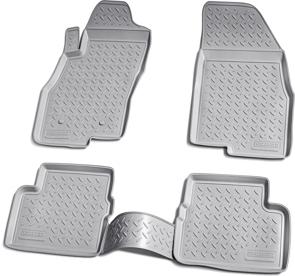 Set Tappetini Gomma 3D Fiat Punto 199 Grigio - Protezione Totale
