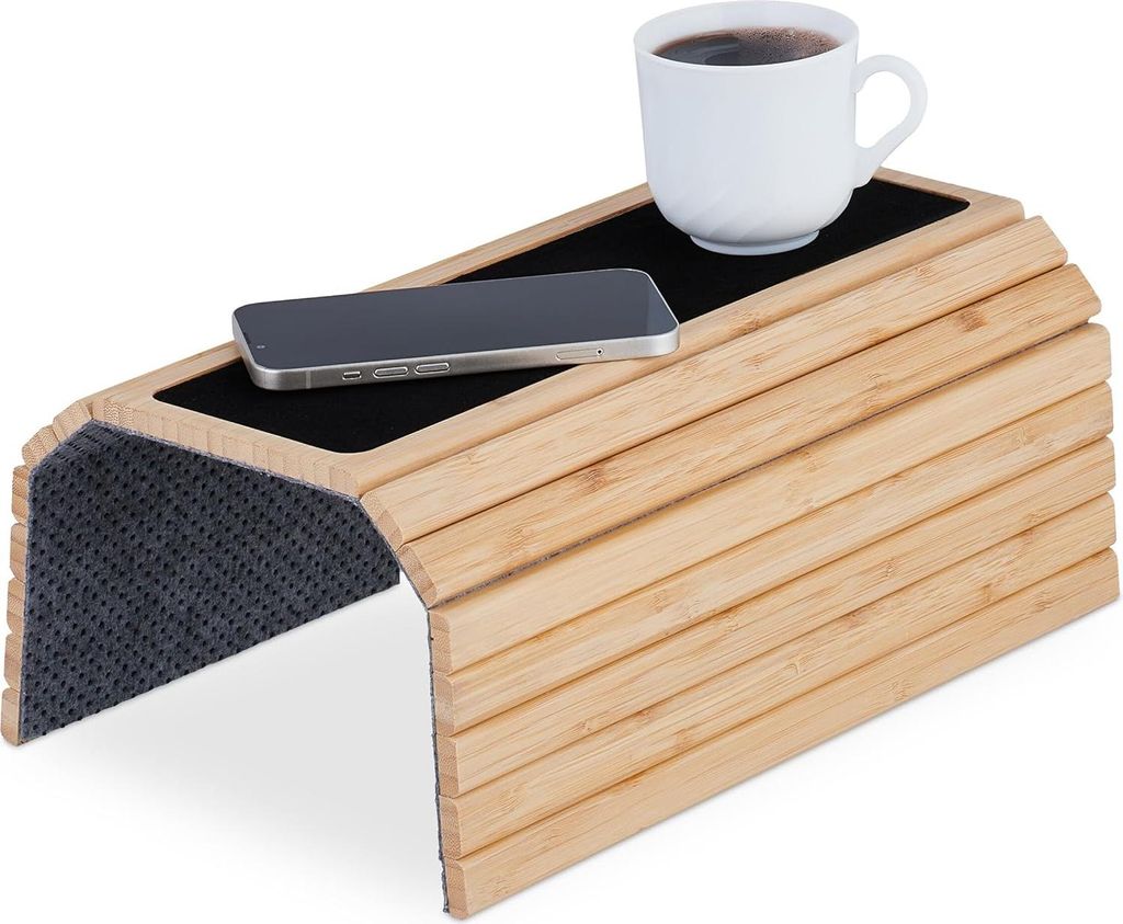 Armleuning Dienblad - Bambus - Faltbar - Banklehnung - 42 x 34 cm - Organizer