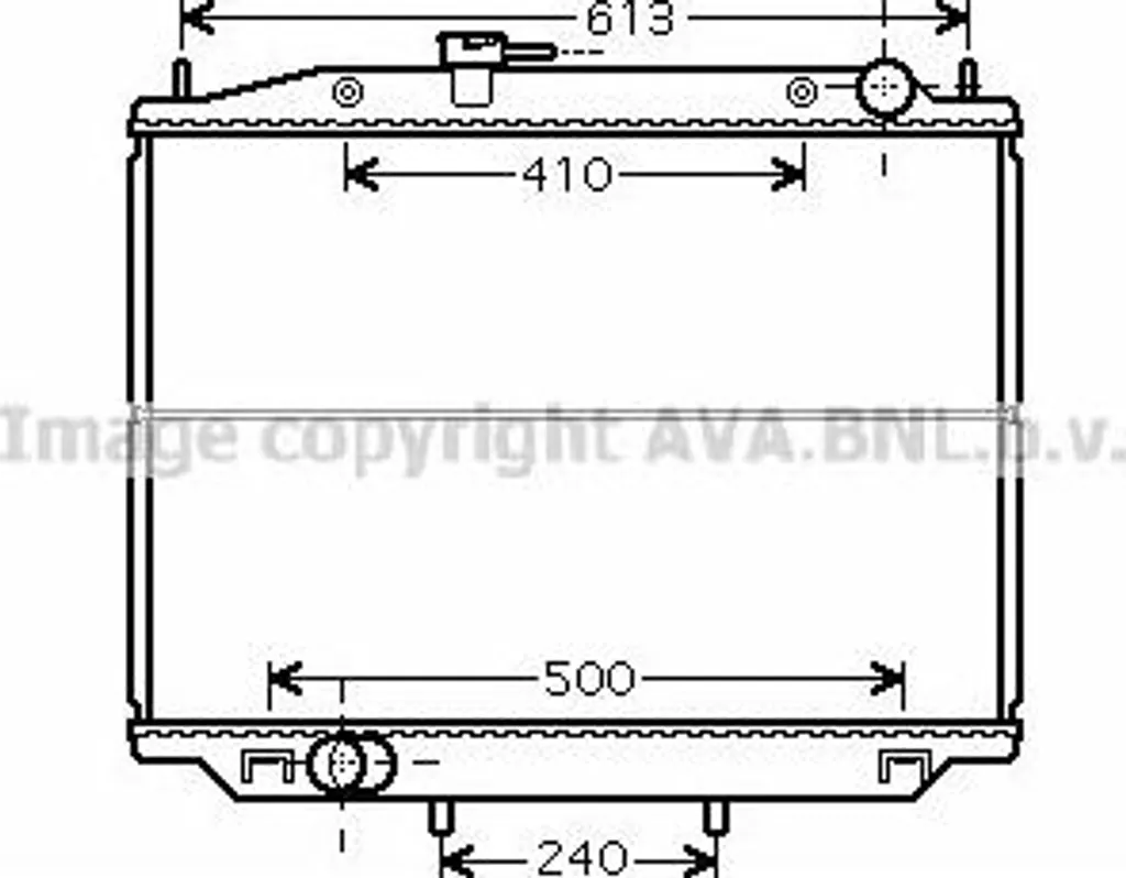 Radiateur AVA DN2265 : Stop Surchauffe Moteur Terrano - OE 214102X900