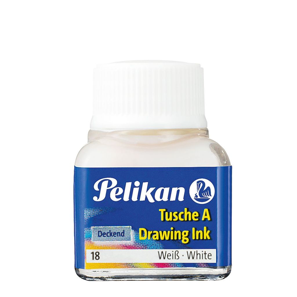 Pelikan Tusche A, 10 ml, 1 Stück(e), Weiß, Weiß Produktbild 